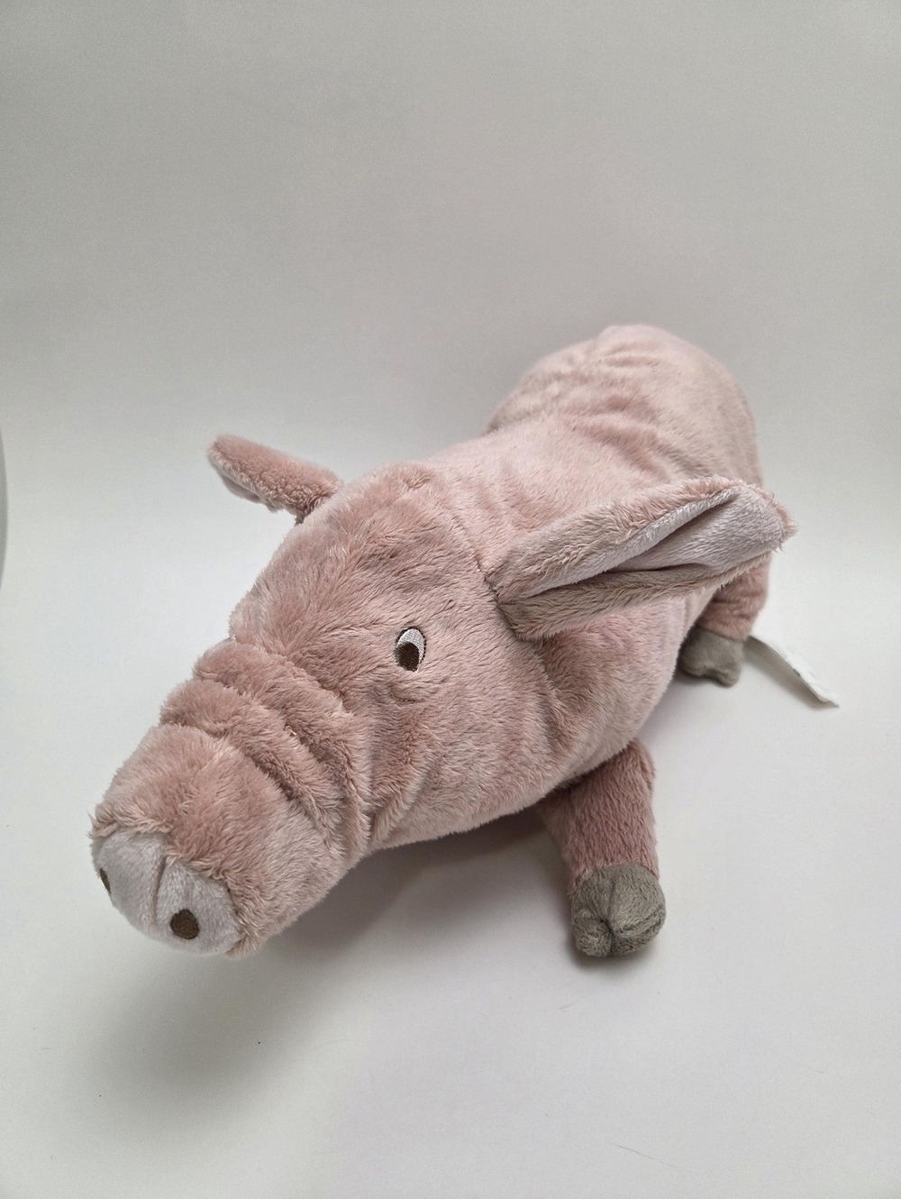 IKEA Knorrig Plush Pink Pig Stuffed Animal Soft Embroidered Eyes (15 inch)